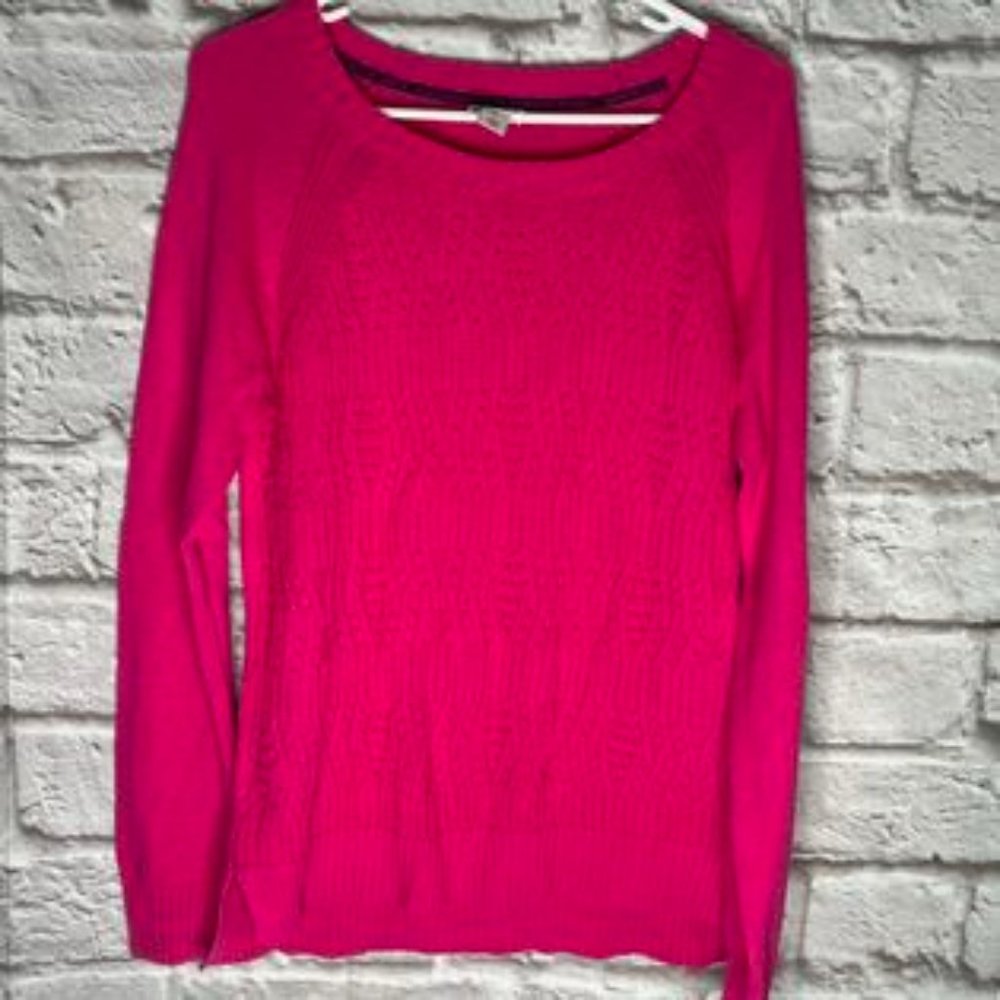 Stylus Pink Sweater‎ Womens Long Sleeve Size Large